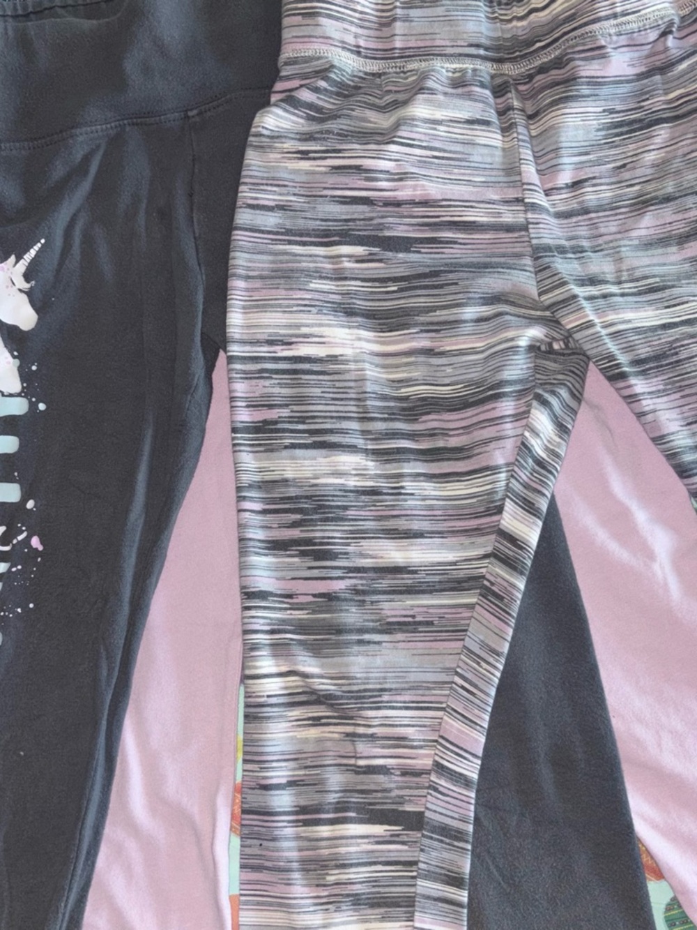 5 Pairs Justice & Carters Size 12 Girls Legging Set